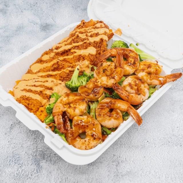 Chicken & Shrimp Combo Potato.