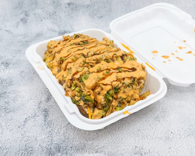 Seafood Cheesesteak Potato.