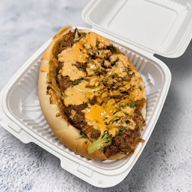 Oxtail Jerk Chicken Cheesesteak.
