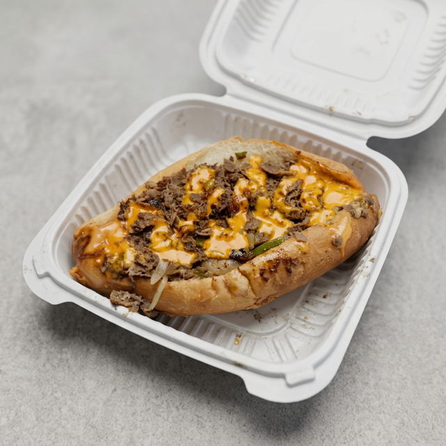 Surf & Turf Double Philly and Shrimp Sub.